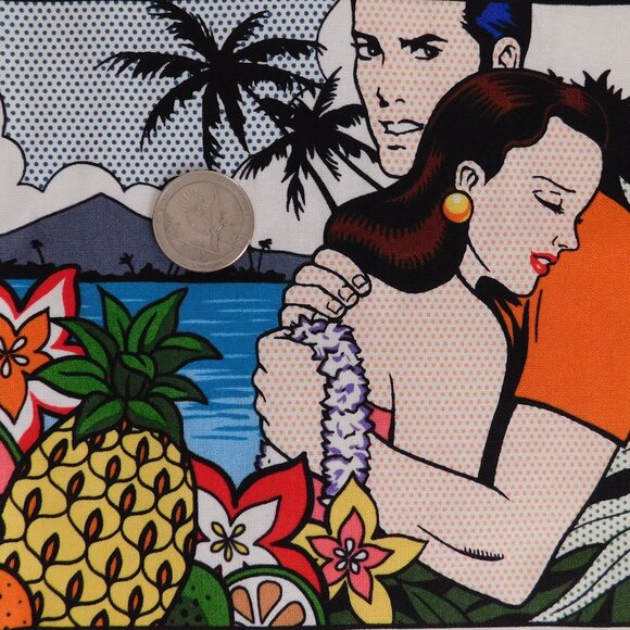 home seeing is easy pop art Roy Lichtenstein comic book Alexander Henry fabric - Picture 16 of 16